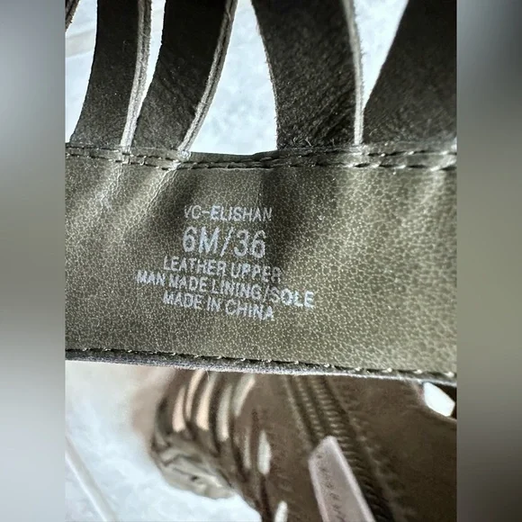 Vince Camuto Olive Open Toed Ankle Booties - Picture 8 of 8